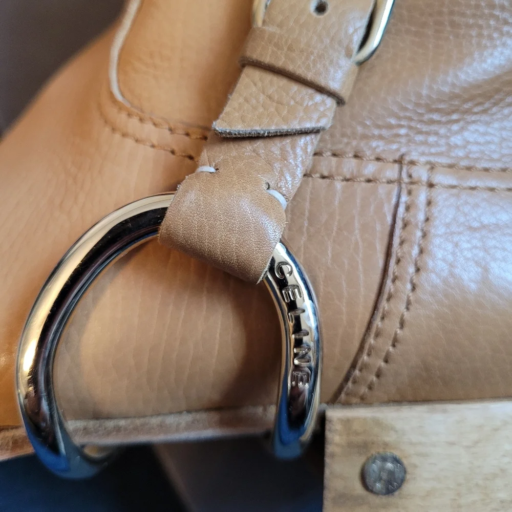 Celine Buckle Tan Ankle Boots Sz. 38.5 - Picture 4 of 5